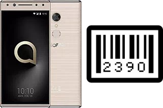 How to find the serial number on alcatel 5