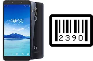 How to find the serial number on alcatel 7