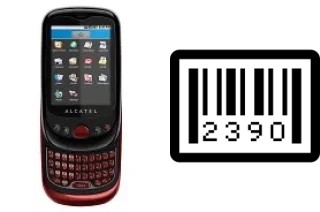 How to find the serial number on alcatel OT-980