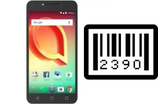 How to find the serial number on Alcatel A50