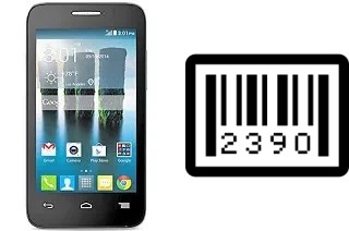 How to find the serial number on alcatel Evolve 2