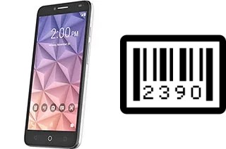 How to find the serial number on alcatel Fierce XL