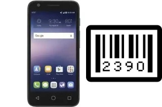 How to find the serial number on Alcatel Ideal