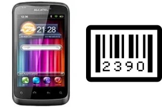 How to find the serial number on alcatel OT-978