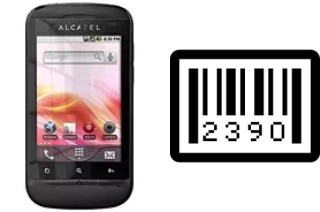 How to find the serial number on alcatel OT-918