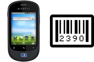 How to find the serial number on alcatel OT-908F