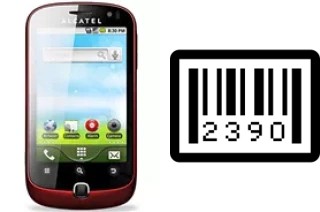 How to find the serial number on alcatel OT-990