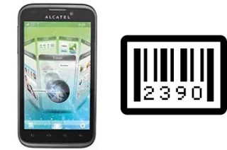 How to find the serial number on alcatel OT-995