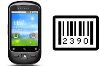 How to find the serial number on alcatel OT-906