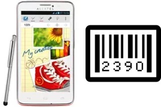 How to find the serial number on alcatel One Touch Scribe Easy