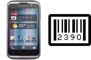 How to find the serial number on alcatel OT-991