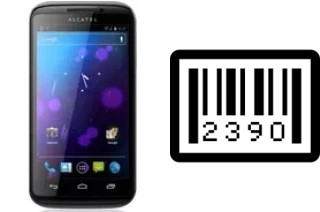 How to find the serial number on alcatel OT-993