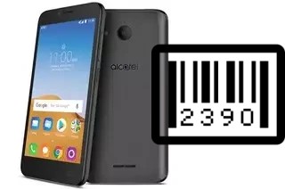 How to find the serial number on Alcatel Tetra