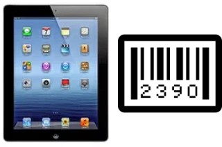 How to find the serial number on Apple iPad 4 Wi-Fi