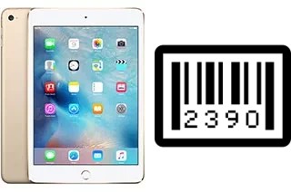 How to find the serial number on Apple iPad mini 4