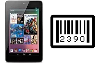 How to find the serial number on Asus Google Nexus 7