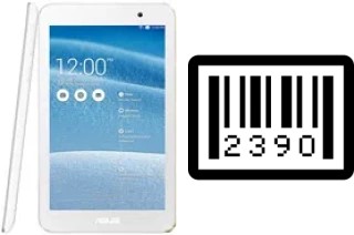 How to find the serial number on Asus Memo Pad 7 ME176C