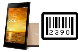 How to find the serial number on Asus Memo Pad 7 ME572CL