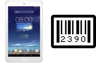 How to find the serial number on Asus Memo Pad 8 ME180A