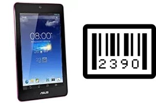 How to find the serial number on Asus Memo Pad HD7 8 GB