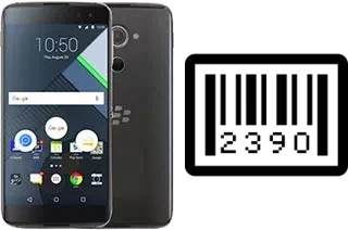 How to find the serial number on BlackBerry DTEK60