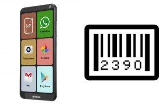 How to find the serial number on Brondi AMICO SMARTPHONE XL NERO