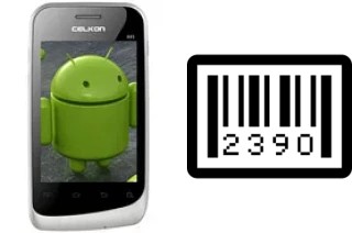 How to find the serial number on Celkon A85