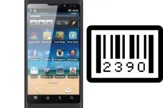 How to find the serial number on CloudFone Excite 430G