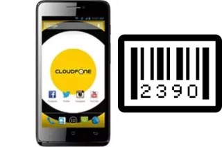 How to find the serial number on CloudFone Excite 451TV