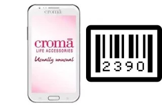 How to find the serial number on Croma CRCB2094