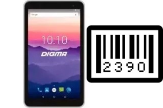 How to find the serial number on Digma Optima 7018N 4G