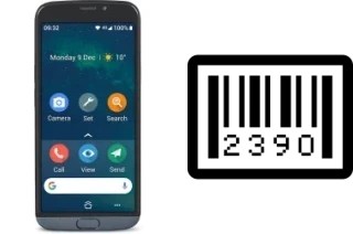 How to find the serial number on Doro 8050 Plus