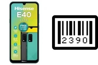 How to find the serial number on HiSense E40 LITE