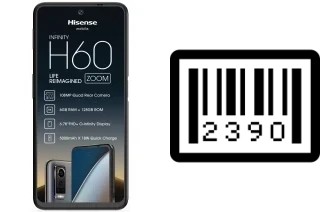 How to find the serial number on HiSense H60 Zoom