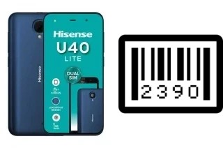 How to find the serial number on HiSense U40 Lite