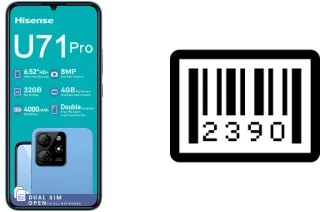 How to find the serial number on HiSense U71 Pro