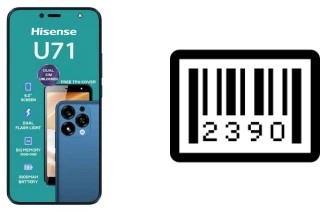 How to find the serial number on HiSense U71