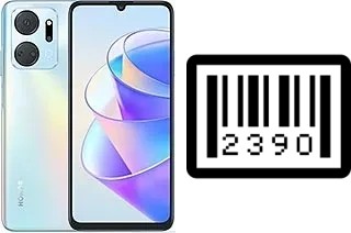 How to find the serial number on Honor X7a