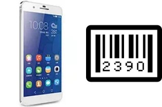 How to find the serial number on Honor 6 Plus