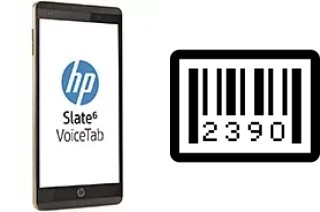 How to find the serial number on HP Slate6 VoiceTab