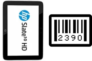 How to find the serial number on HP Slate10 HD