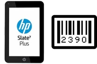 How to find the serial number on HP Slate7 Plus