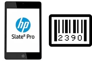 How to find the serial number on HP Slate8 Pro