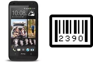 How to find the serial number on HTC Desire 601 dual sim