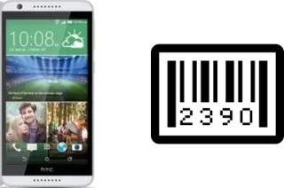 How to find the serial number on HTC Desire 820s