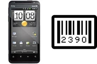 How to find the serial number on HTC EVO Design 4G