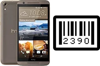 How to find the serial number on HTC One E9s dual sim