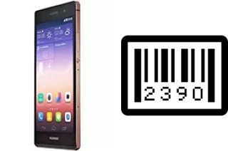 How to find the serial number on Huawei Ascend P7 Sapphire Edition