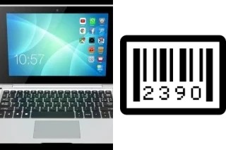 How to find the serial number on Klipad Notebook KL2108NBE