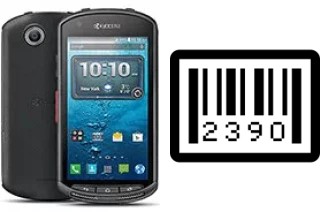 How to find the serial number on Kyocera DuraForce